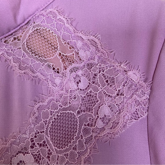 Staccato Lavender Floral Lace Blouse | Long Sleeve | Size M - Picture 7 of 10